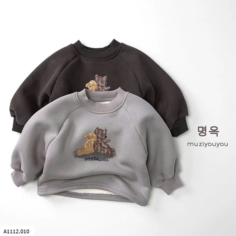 ÁO NỈ HOẠT HÌNH MUZIYOUYOU Giá sỉ 176k