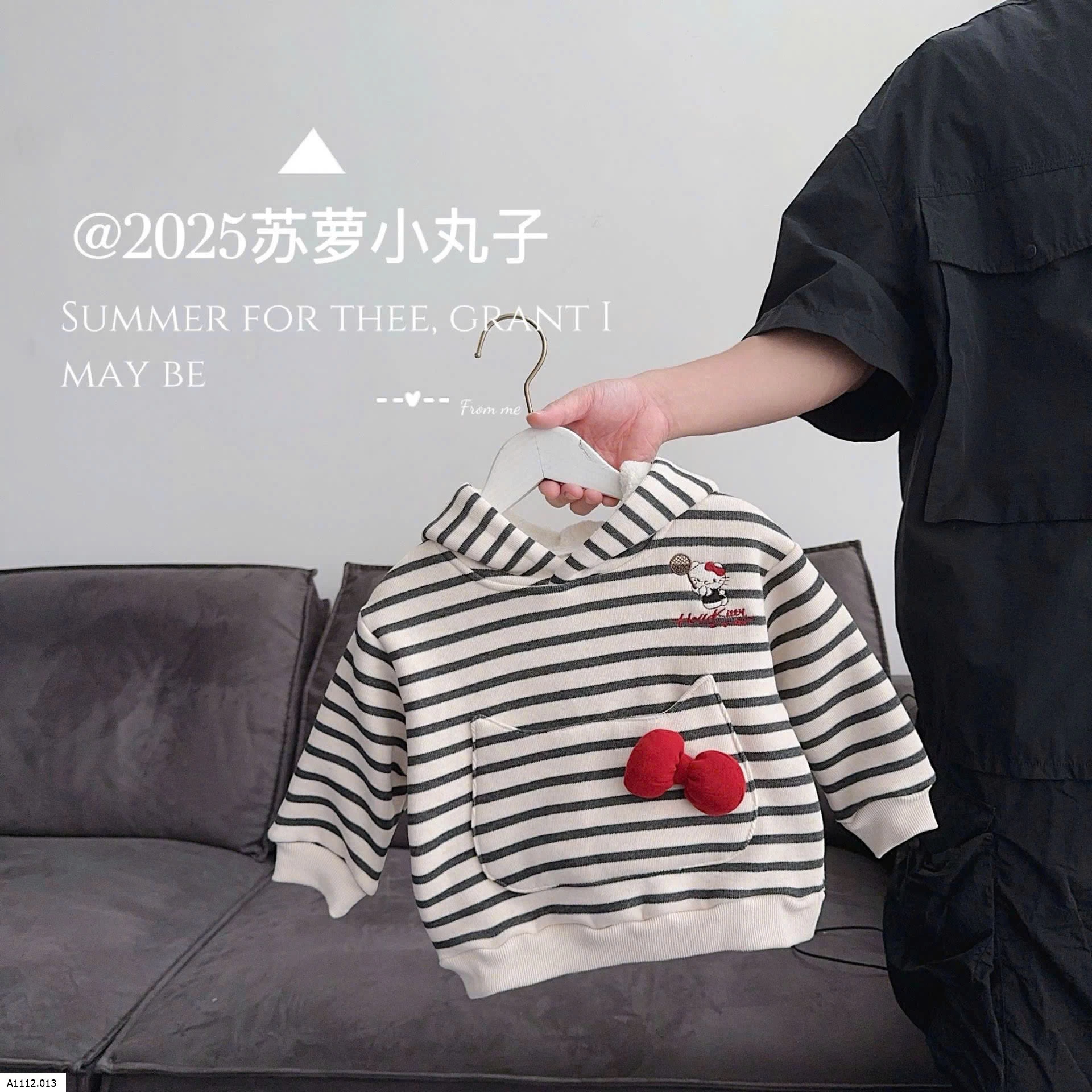 ÁO HOODIE KẺ MÈO KITTY  Giá sỉ 198k