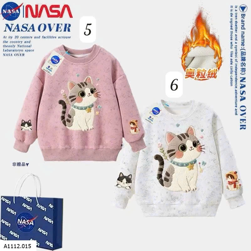 ÁO NỈ LÓT LÔNG BG HÃNG NASA NEW 2026   Giá sỉ 136k