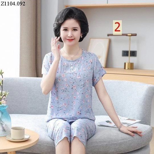 BỘ LANH COTTON HOA TẶNG MẸ Si 110/b