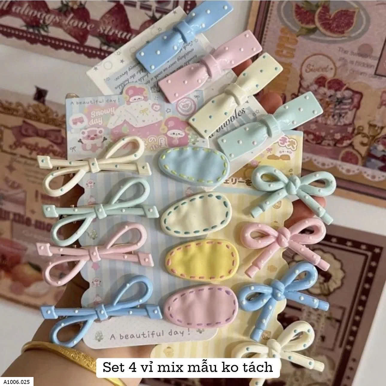 SET 16 KẸP TÓC  Sỉ  40k/1 combo 16c mix mẫu 