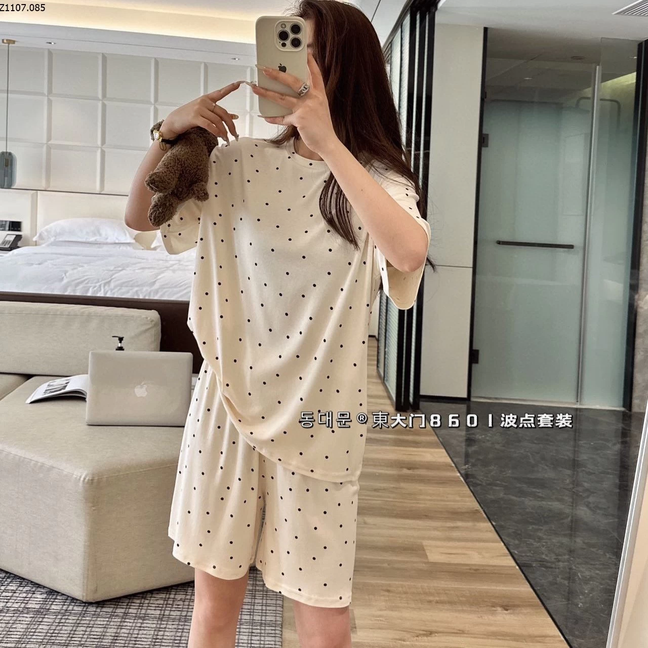 BỘ CHẤM BI MOTIE THUN LẠNH  Sỉ: 130k