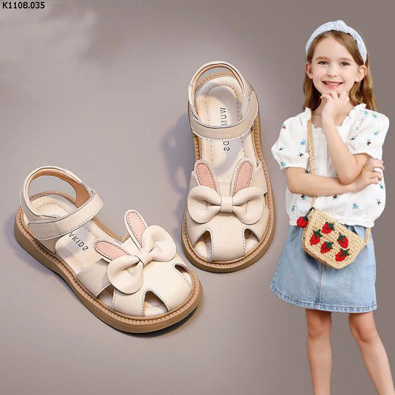 SANDAL RỌ THỎ CHO BÉ GÁI  Si Sz 23-25: 105k Sz 26-30: 113k Sz 31-36: 121k