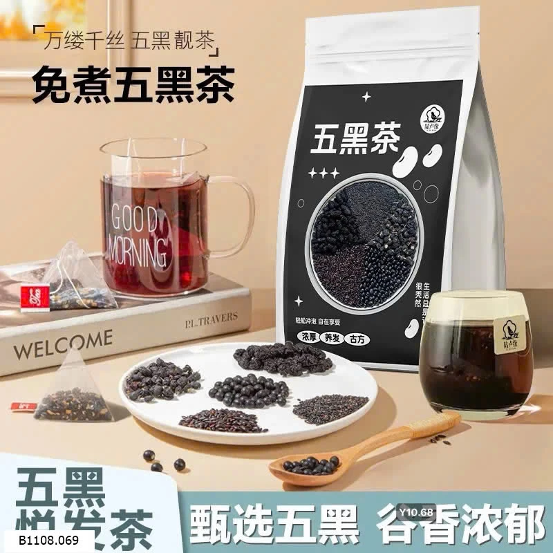 TRÀ NGŨ HĂC - TRÀ NGŨ VỊ ĐEN   Sỉ 145k/1 combo 100 túi