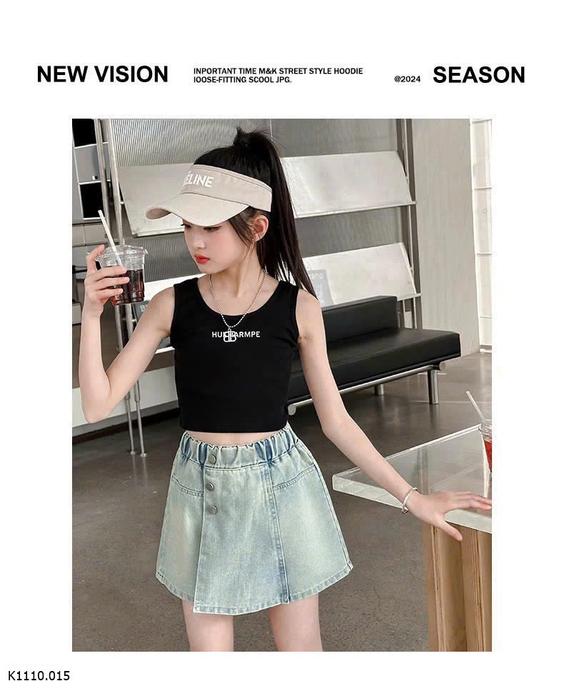 SHORT JEANS GIẢ VÁY SỈ 118K 