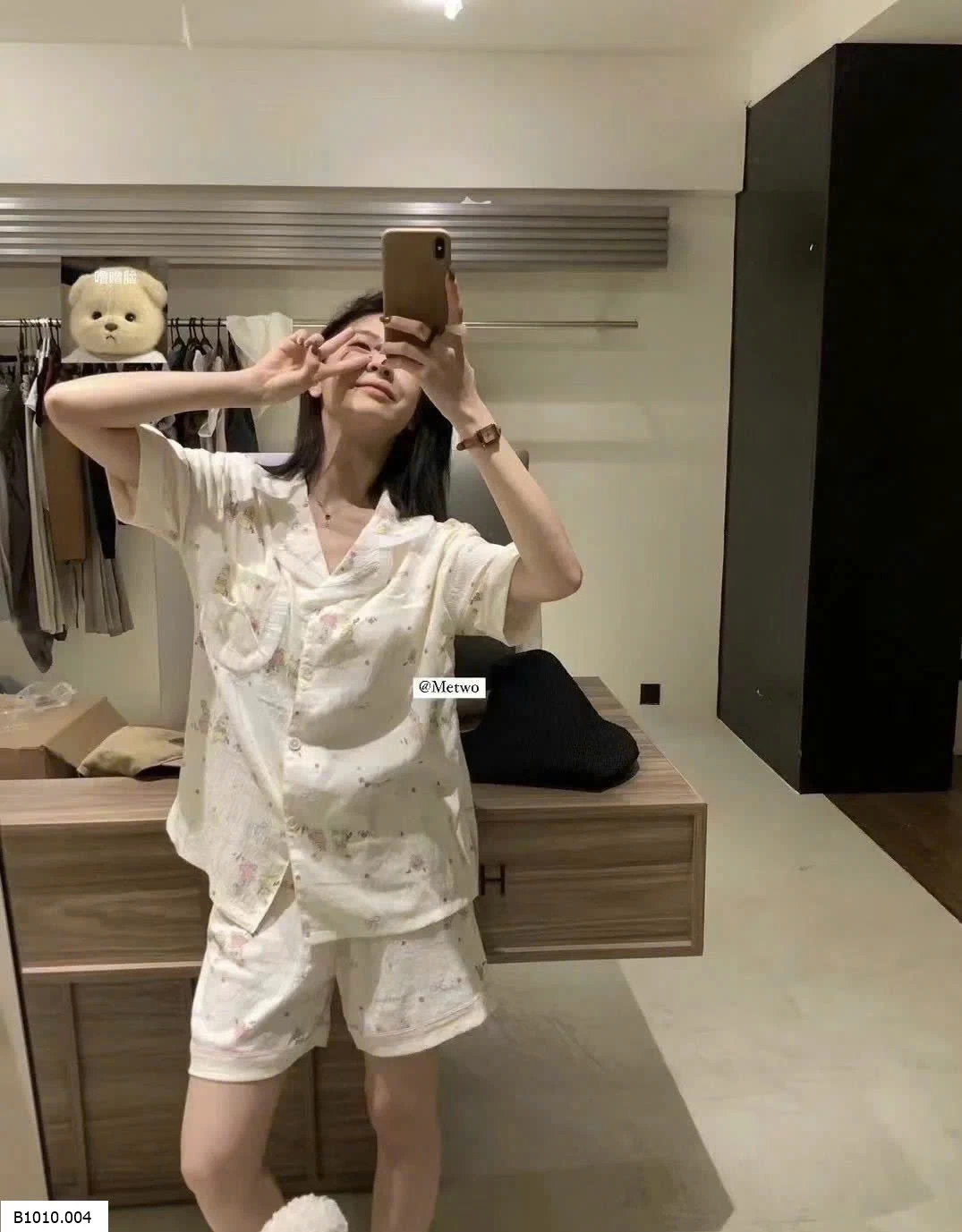 SÉT PIJAMA 3 CHI TIẾT CUTE   Giá sỉ 173k