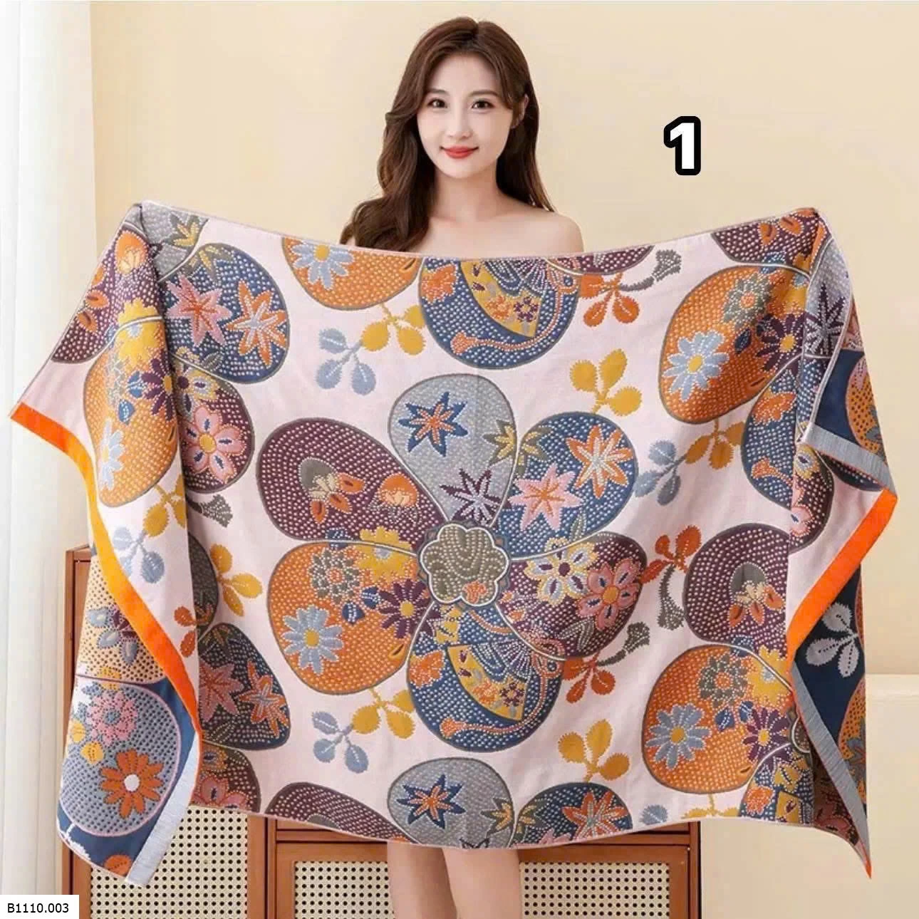 KHĂN TẮM COTTON MUSLIN 4 LỚP SIÊU TO   Giá sỉ 69k