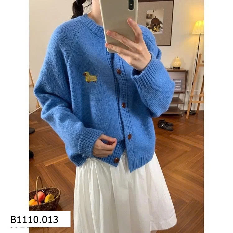 ÁO CARDIGAN THÊU CÚN CHO NỮ   Giá sỉ 135K