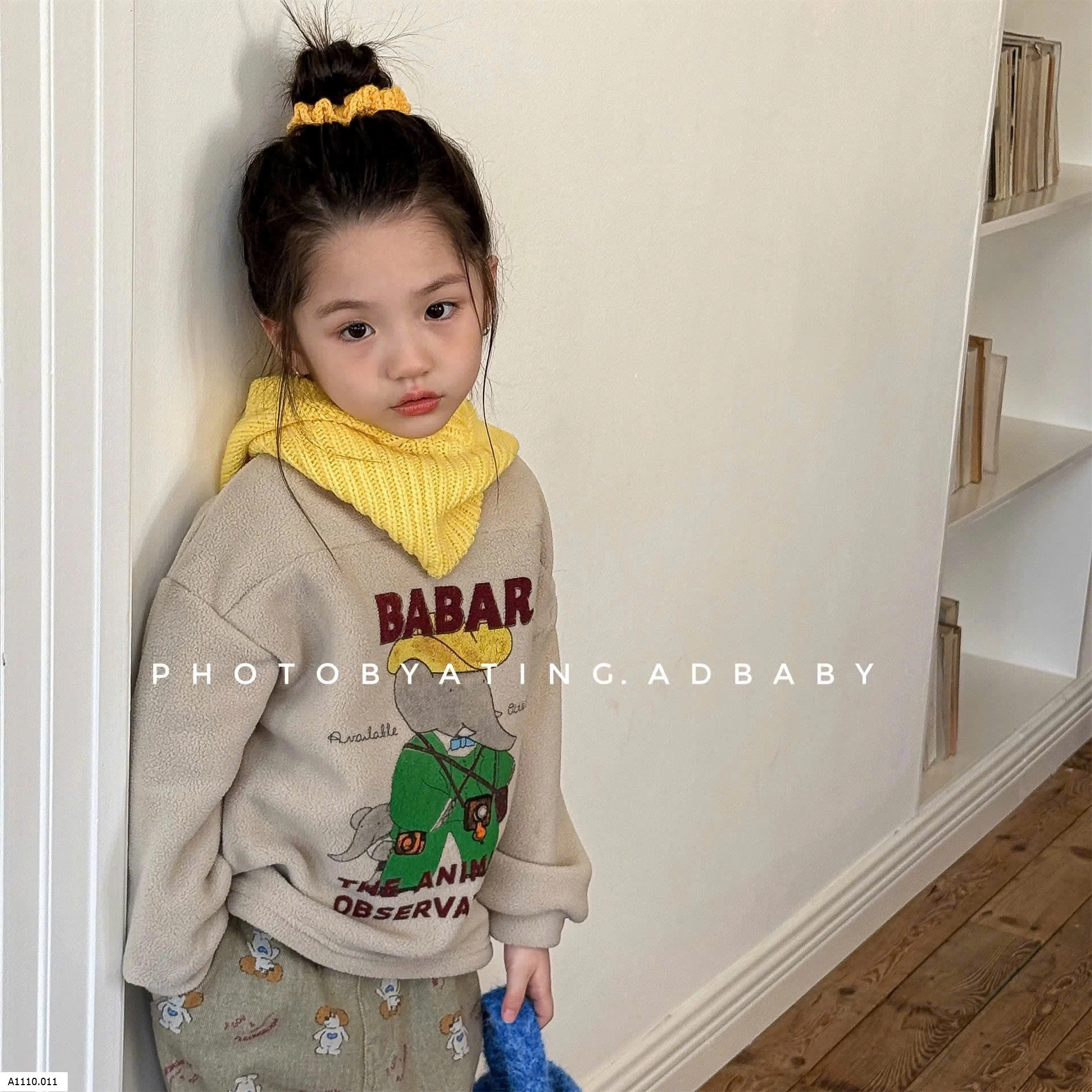 ÁO NỈ BÉ GÁI ADBABY   Giá sỉ 141k