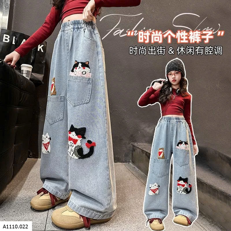 QUẦN JEAN SUÔNG MÈO BG   Giá sỉ 140k