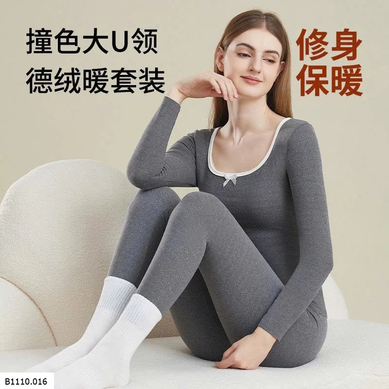 SET GIỮ NHIỆT CỔ VUÔNG CHO NỮ    Giá sỉ 135k