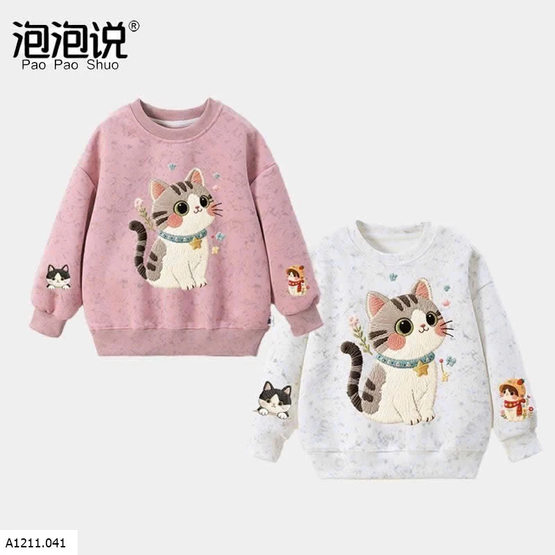 ÁO NỈ MÈO BÉ GADI  Giá sỉ 135k