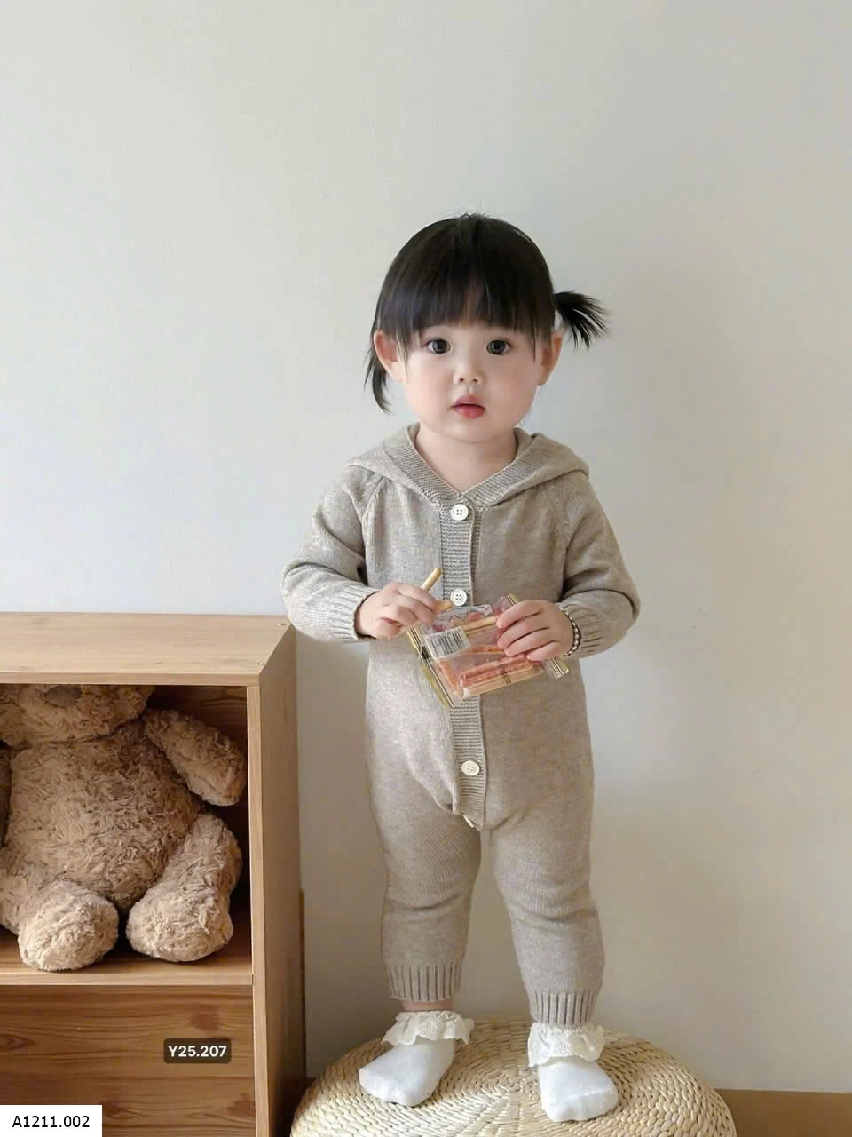 BODY LEN CÓ MŨ TRÙM ĐẦU CHO BÉ Giá sỉ 185k