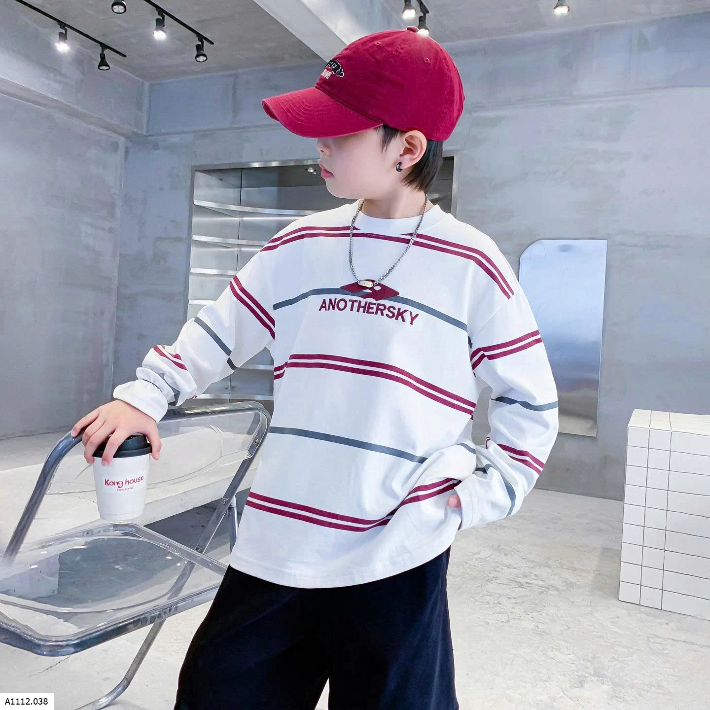 ÁO PHÔNG DÀI TAY HỌA TIẾT KẺ SIZE ĐẠI Giá sỉ 192k