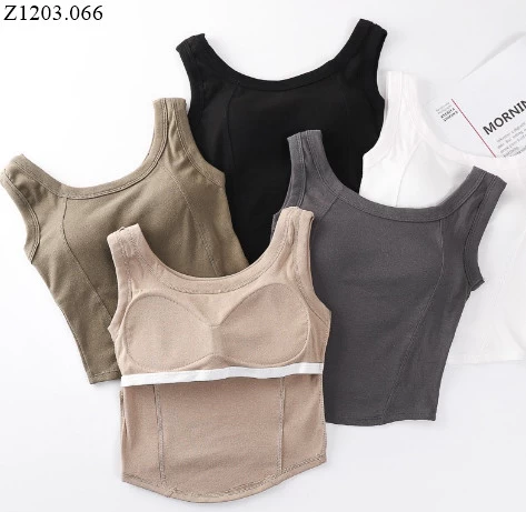 ÁO CROPTOP SÁT NÁCH KÈM BRA Sỉ 40k/chiếc