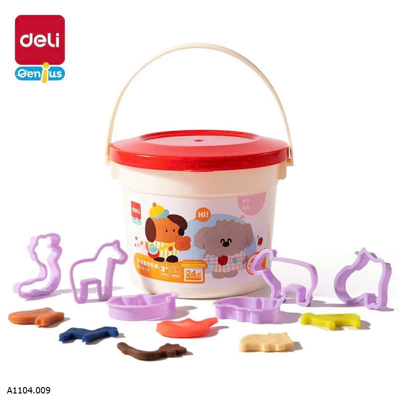    HỘP ĐẤT NẶN 24 MÀU DELI Sỉ 52k/ hộp 24 màu