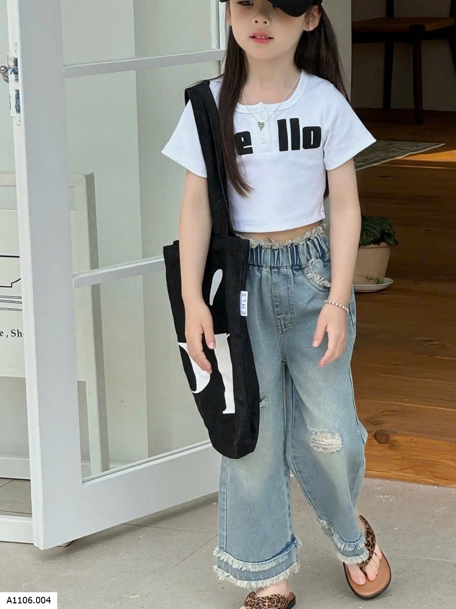QUẦN JEAN SUÔNG RÁCH BG Sỉ 155k