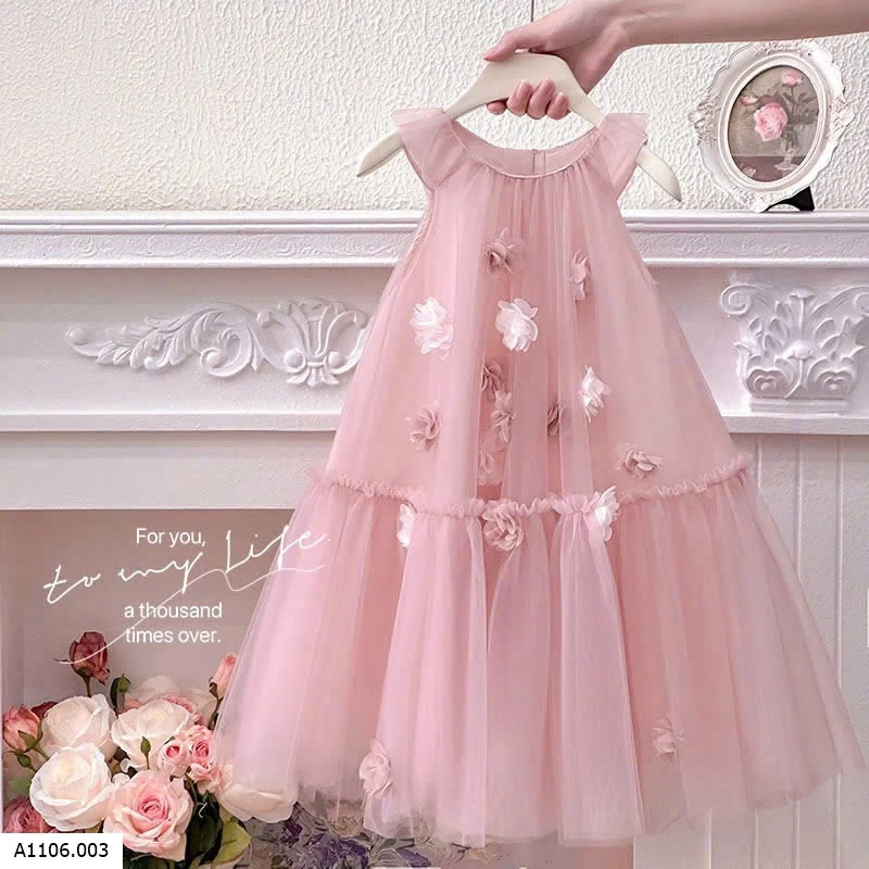 VÁY SÁT NÁCH ĐÍNH HOA BG Sỉ 178k