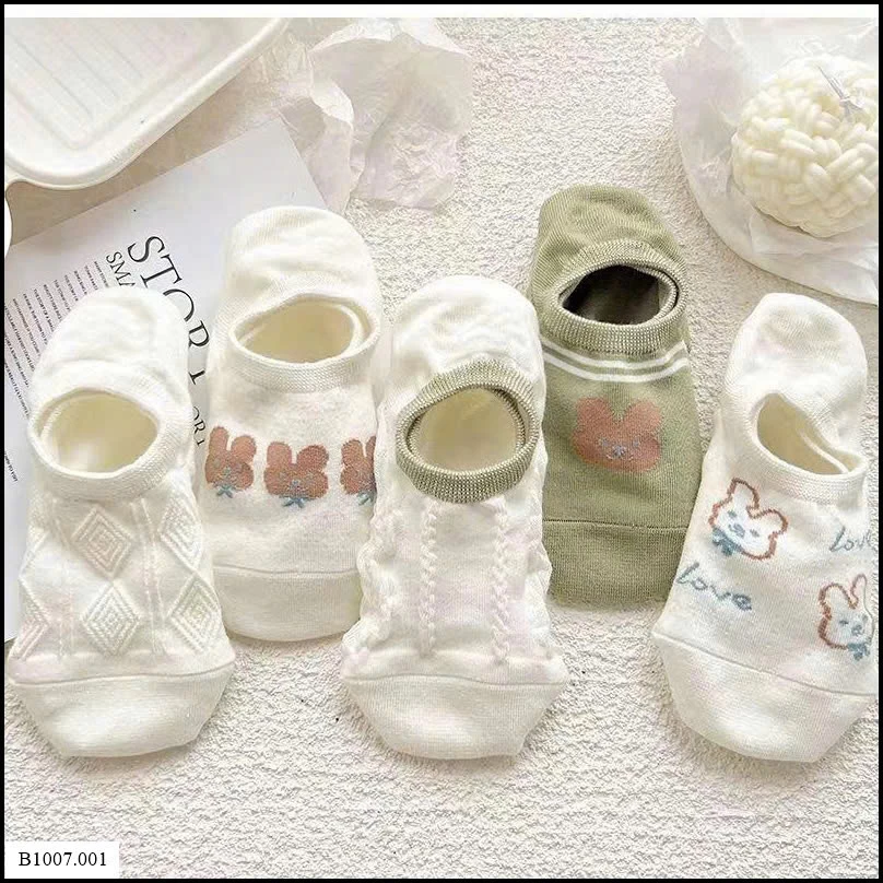 SET 10 ĐÔI TẤT CHO NỮ Sỉ giá 48k/sét 10 đôi mix