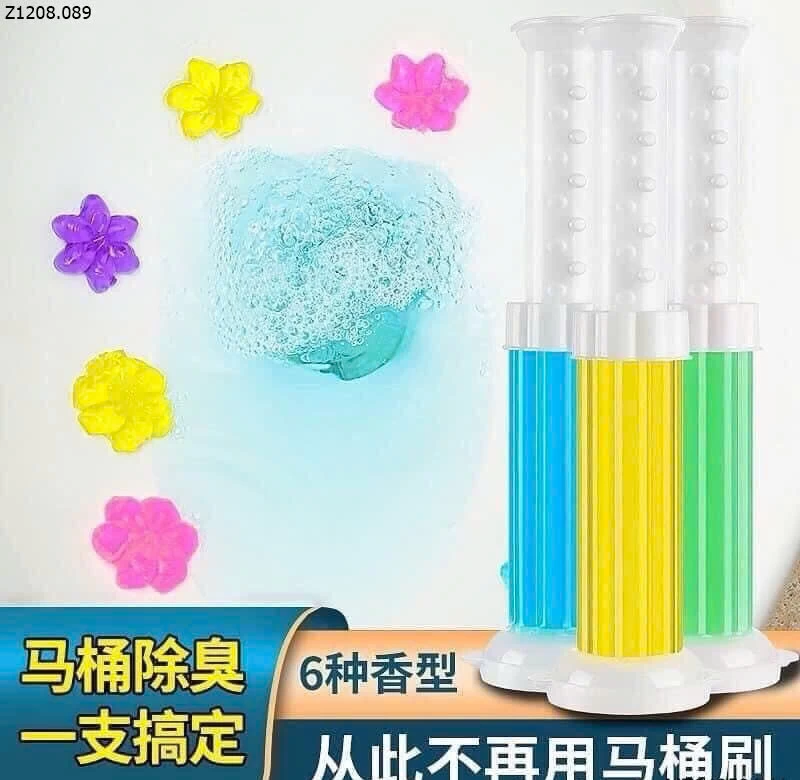 SET 10 LỌ GEL KHỬ MÙI, DIỆT KHUẨN TOILET HÌNH BÔNG HOA Si 60k/1 set 10 lọ 