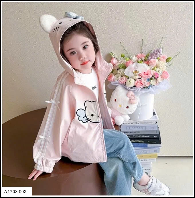 ÁO KHOÁC MÈO KITTY CHO BÉ GÁI  Giá sỉ 190k