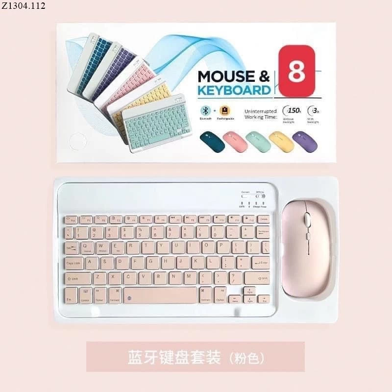 Set bàn phím + chuột không dây seo   Si 110k