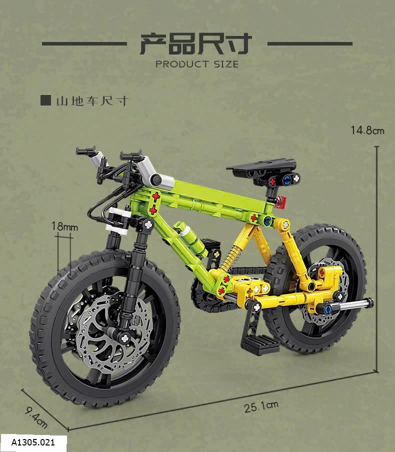 Bộ lego xe đạp leo núi Sỉ 85k