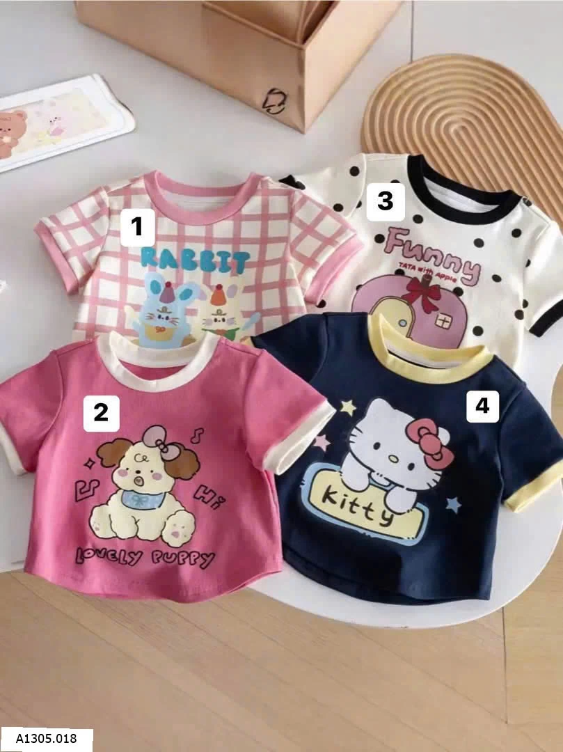 ÁO PHÔNG HOẠ TIẾT BÉ GÁI Sỉ 45k