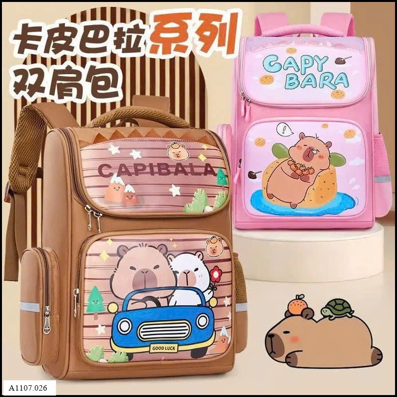 BALO ĐI HỌC CAPYBARA CHO BÉ  Sỉ giá sz nhỏ: 129k/c sz to: 132k/c