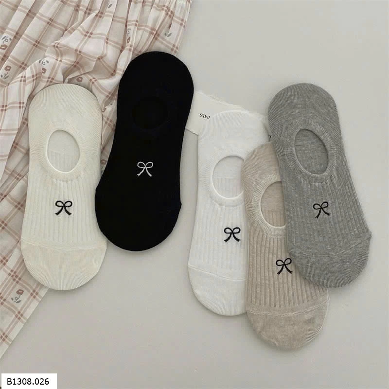 SET 10 ĐÔI TẤT CỔ NGẮN   Giá sỉ giá 49k/set 10đ mix