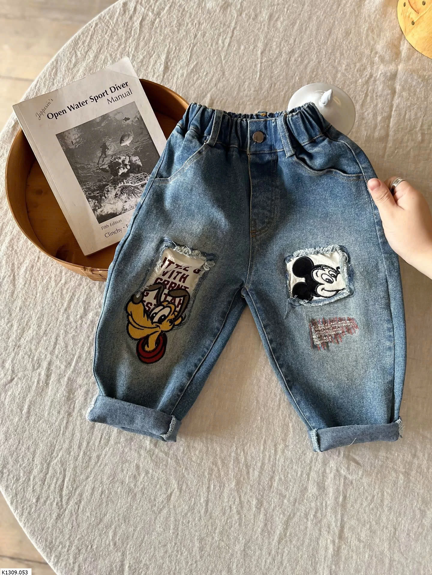 QUẦN JEAN MICKEY CHO BÉ  Sỉ 184k