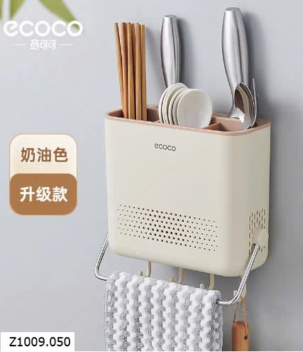 KỆ ĐỰNG ĐŨA THÌA ECOCO  sỉ 100k/c ( mẫu có thanh treo rẻ)