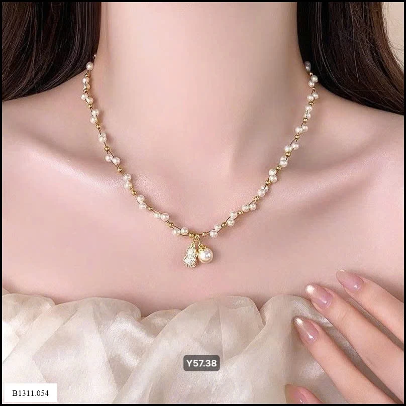 VÒNG CỔ NGỌC TRAI GOLICC  Giá sỉ 145ka