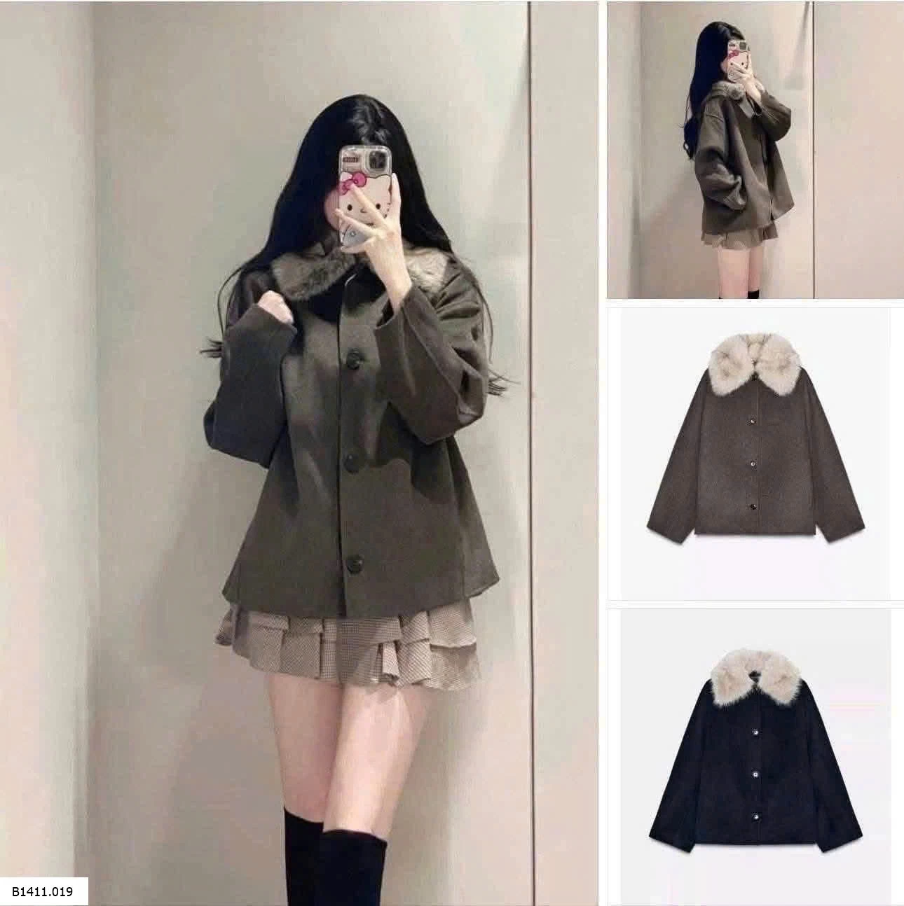 ÁO KHOÁC CỔ LÔNG KASLEAD Giá sỉ 345k