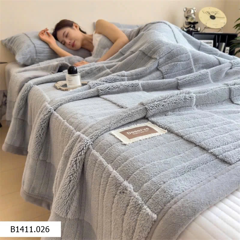 Chăn lông thỏ new 2025  Giá sỉ 225k