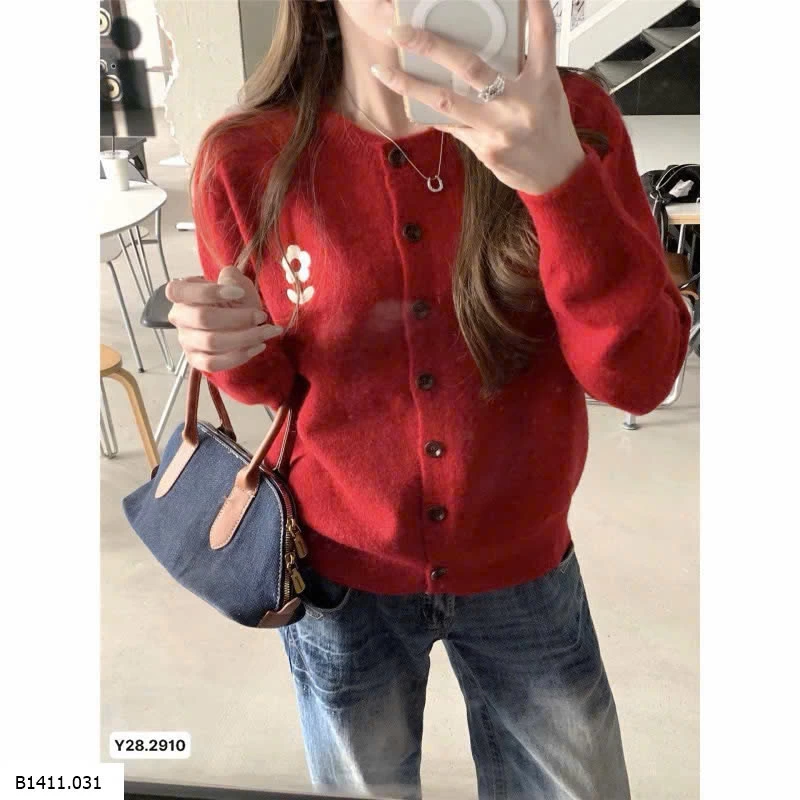 ÁO CARDIGAN LEN HOA NỮ Giá sỉ 130k