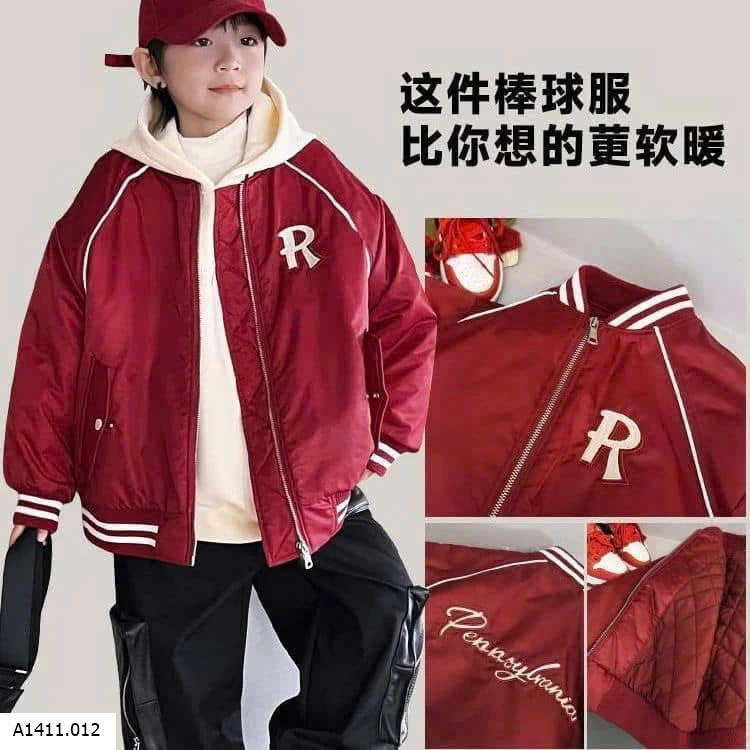 ÁO KHOÁC BOMBER TRẺ EM Giá sỉ 250ka