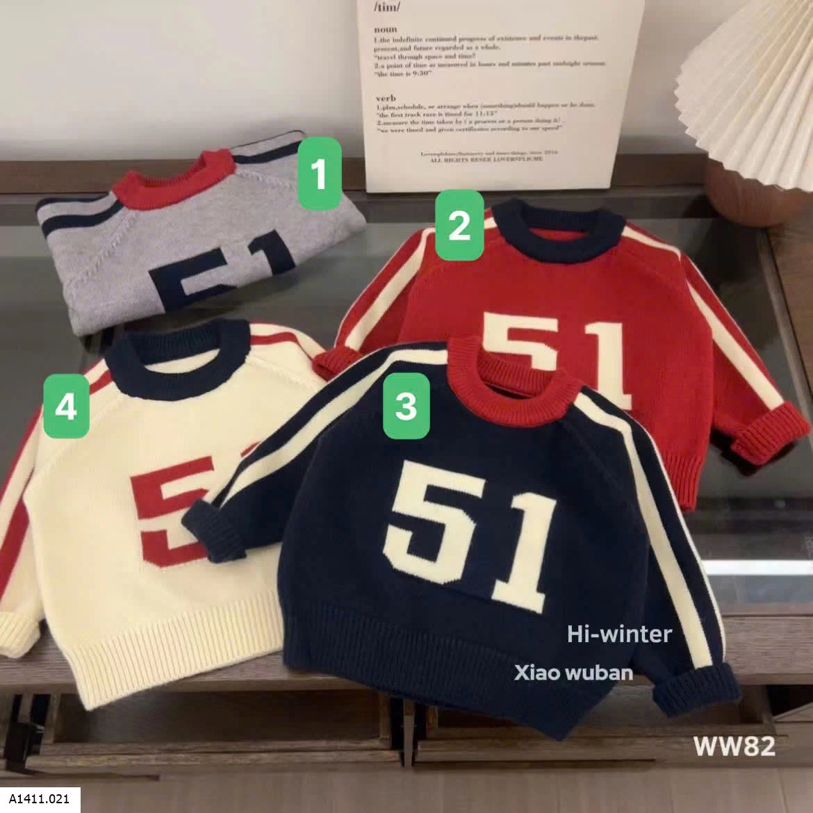 ÁO LEN SỐ 51 CHO BÉ Giá sỉ 205k