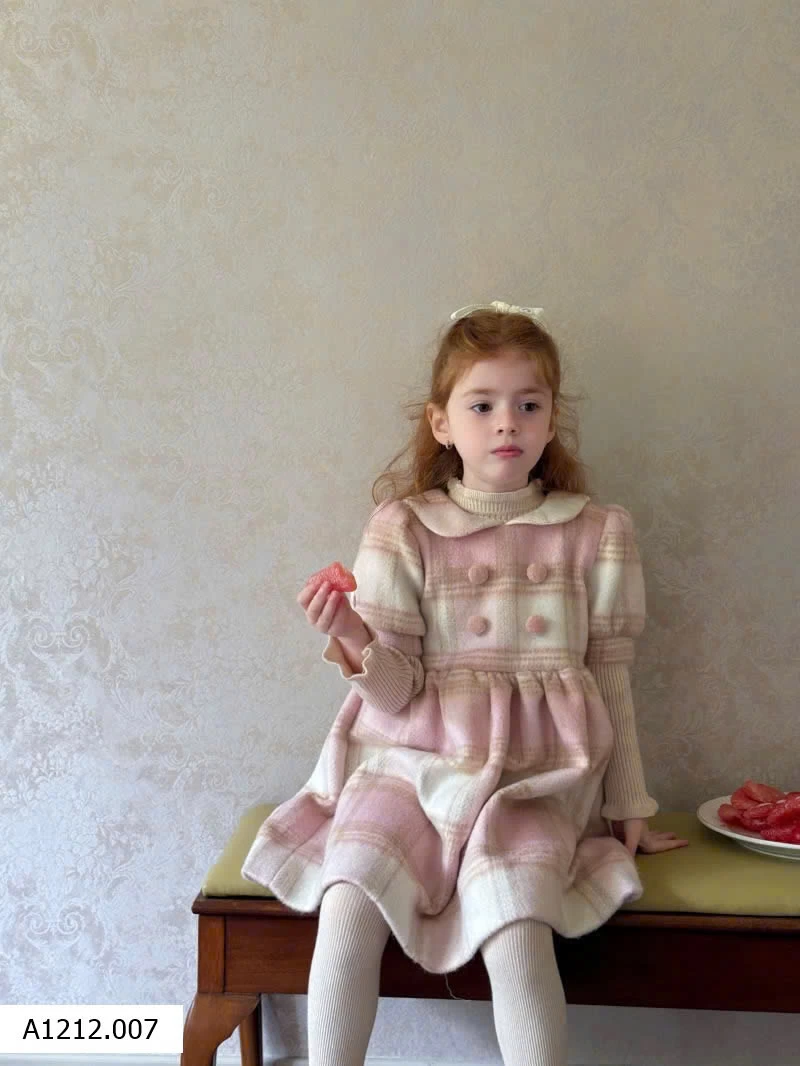 VÁY DẠ LEN TIỂU THƯ CARO HỒNG CHENGLE  Giá sỉ 265k