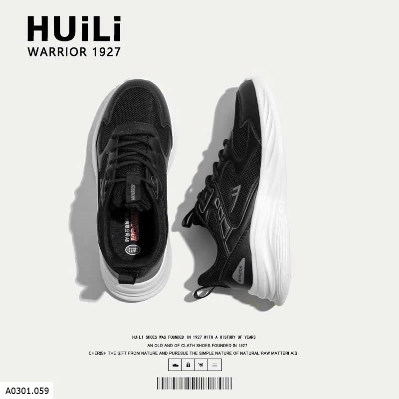 GIÀY SNEAKER THỂ THAO ĐẾ DÀY WARRIOR  Giá sỉ 250k