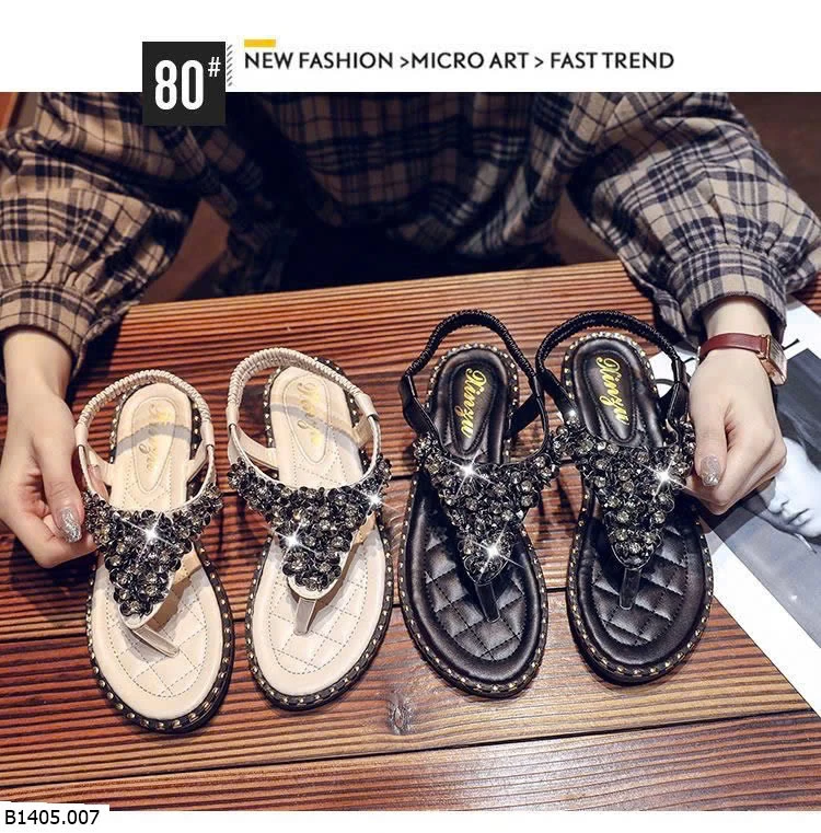 SANDAL XỎ NGÓN ĐÍNH ĐÁ NỮ Sỉ 114k