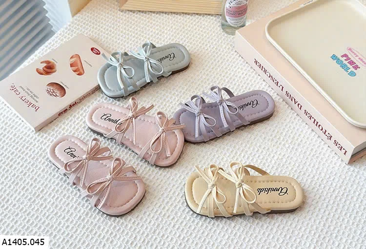 DÉP LÊ ĐẾ BỆT QUAI THẮT NƠ BG Sỉ giá  sz 23-25: 102k  sz 26-30: 112k  sz 31-34: 120k 