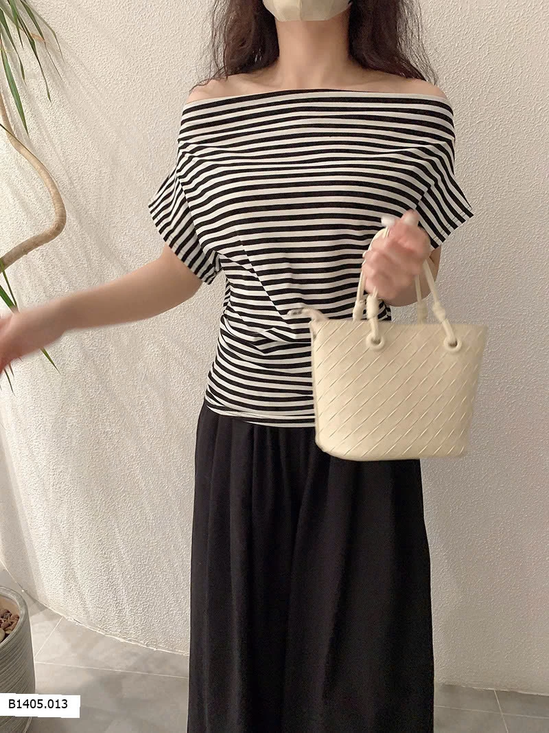  ÁO THUN TRỄ VAI NHÚN EO   Sỉ 112k