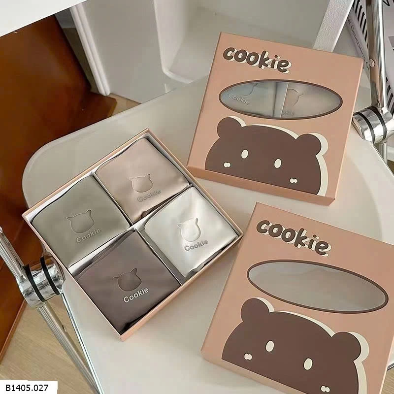 GOM SALE SET 4 QUẦN CHÍP COOKIE CHO NỮ Sỉ 102k/1 set 4 chiếc mix màu 