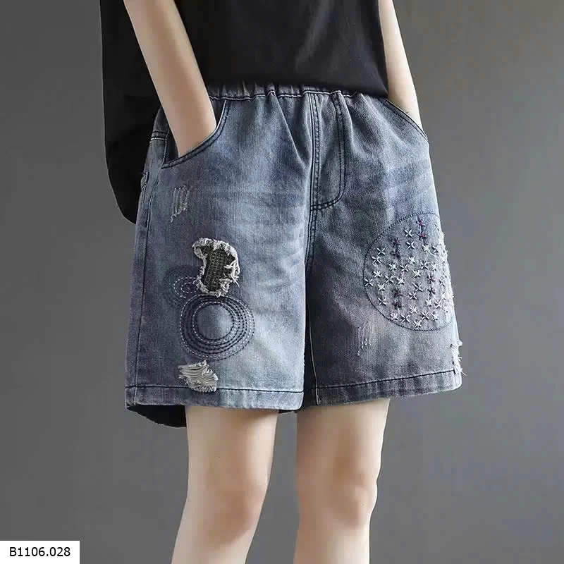 QUẦN SHORT JEAN THÊU CHO NỮ  Sỉ 145k