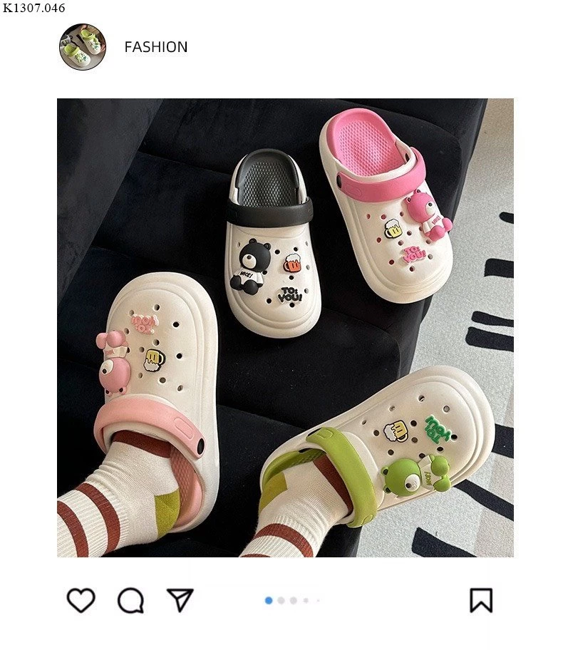 DÉP SỤC CROCS KÈM STICKER Sỉ 95k