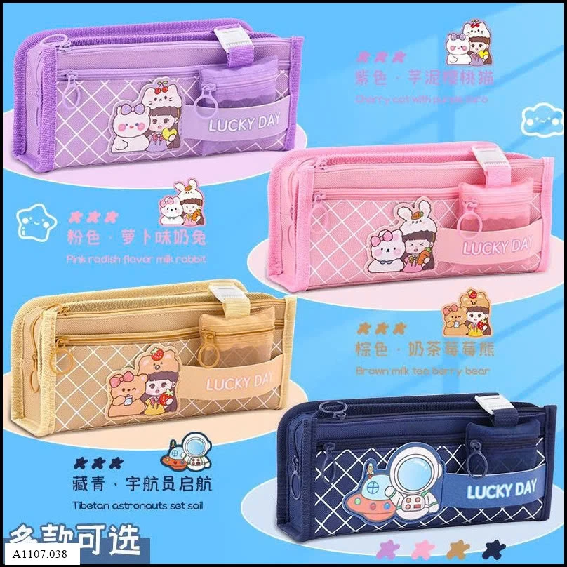 TÚI ĐỰNG BÚT HOẠT HÌNH CHO BÉ  Sỉ giá 43k