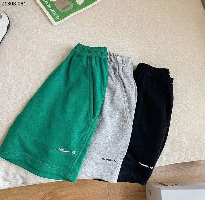 SHORT COTTON CHỮ AMBB BÉ TRAI Si 90k