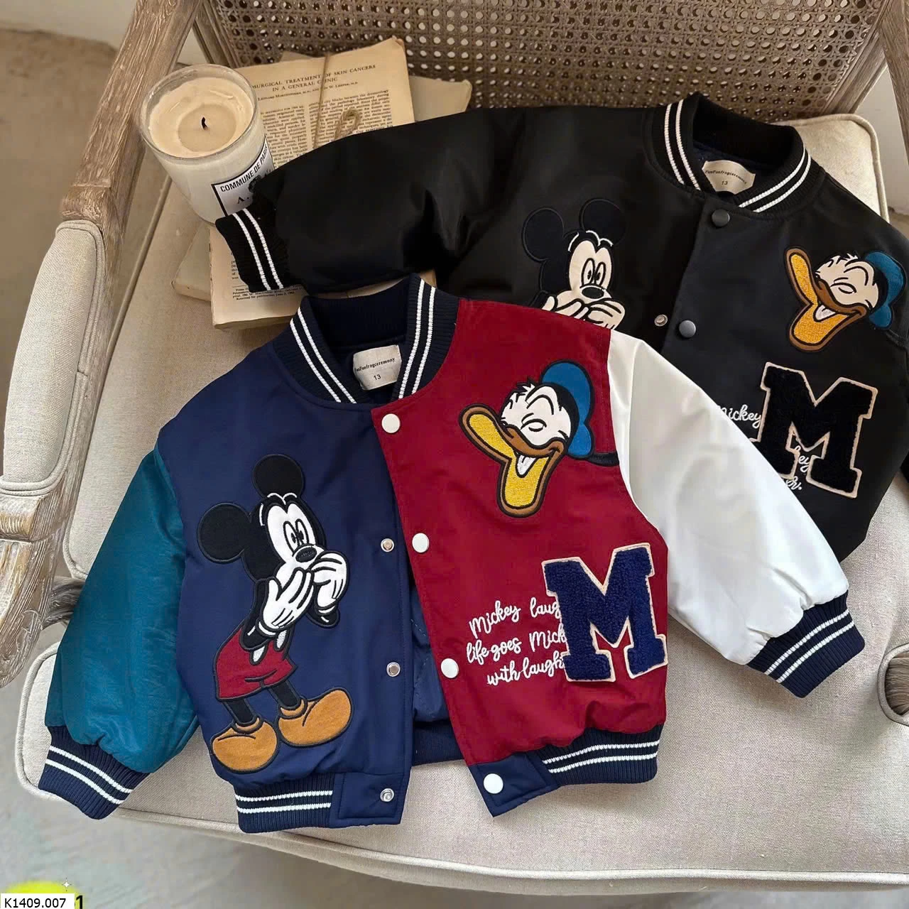 ÁO KHOÁC BOMBER MICKEY MMY   Sỉ 219k