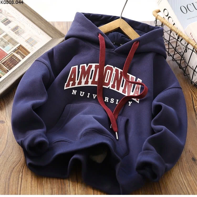 ÁO NỈ HOODIE LÓT LÔNG  Si 120KA